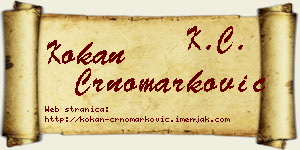 Kokan Crnomarković vizit kartica